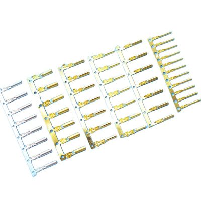 QWT 1.5mm2 3mm2 Medical Naked Double Wire Connector Non-insulated Female Bullet Tube Type Brass Crimp Terminals