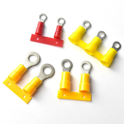 परिपत्र क्रिम्प टर्मिनल 5MM 10MM निरंतर पूर्व इन्सुलेटेड रिंग टर्मिनल कॉपर केबल लग