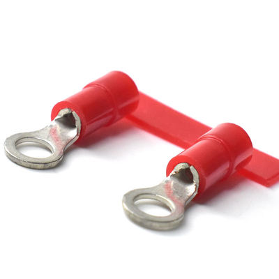 परिपत्र क्रिम्प टर्मिनल 5MM 10MM निरंतर पूर्व इन्सुलेटेड रिंग टर्मिनल कॉपर केबल लग