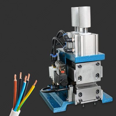 AWG32-AWG16 न्यूमेटिक वायर स्ट्रिपिंग मशीन छोटा वर्टिकल